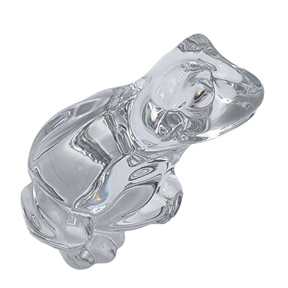Princess House Other - Princess House Pets Freddie Frog Retired Lead Crystal Clear Glass Toad Figurine